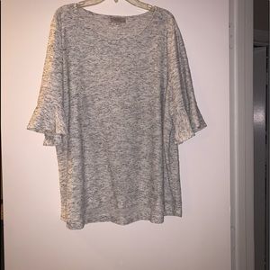 XL Loft Outlet Bell Sleeve Blouse